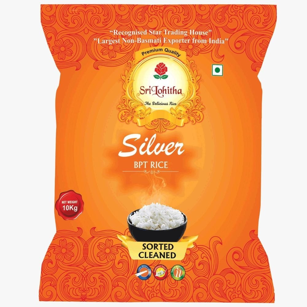 Sri Lohitha 10 kg Silver BPT Rice, Packaging Type: Bag