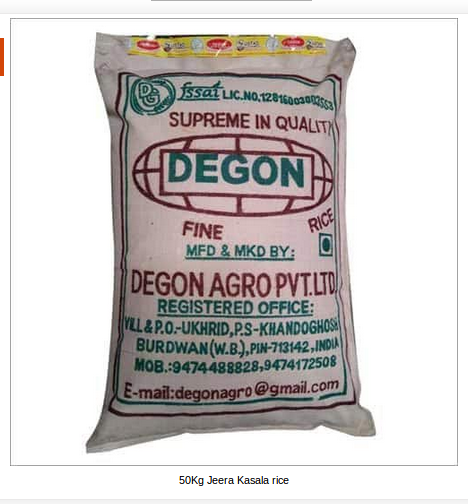 50Kg Jeera Kasala Rice