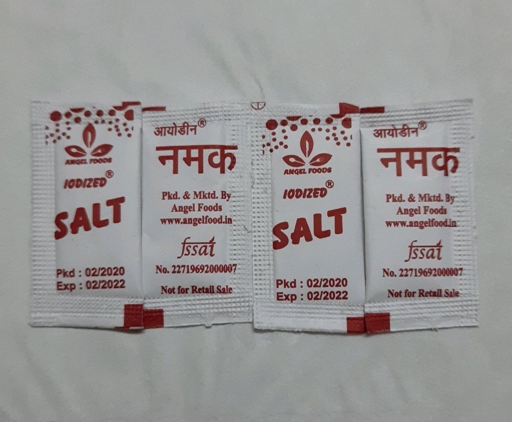 Salt Sachet, Packaging Type: Packet