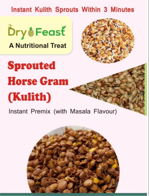DryOfeast Sprouted Horse Gram (Kulith) Instant Premix 50 gm pack (with masala flavour)