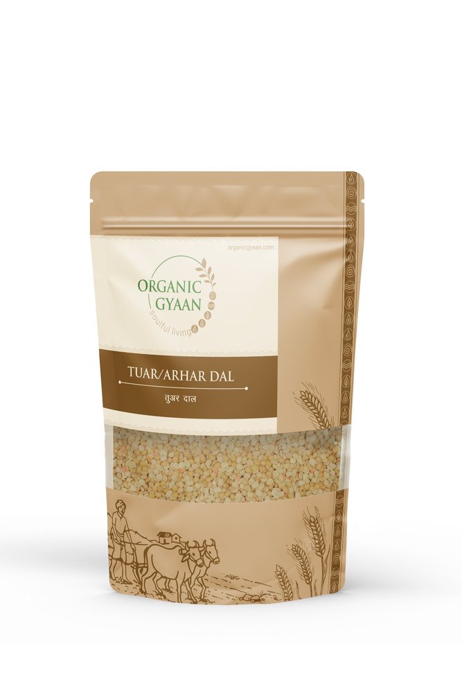 Organic Gyaan Toor Tuar Arhar Dal, 1 Kg