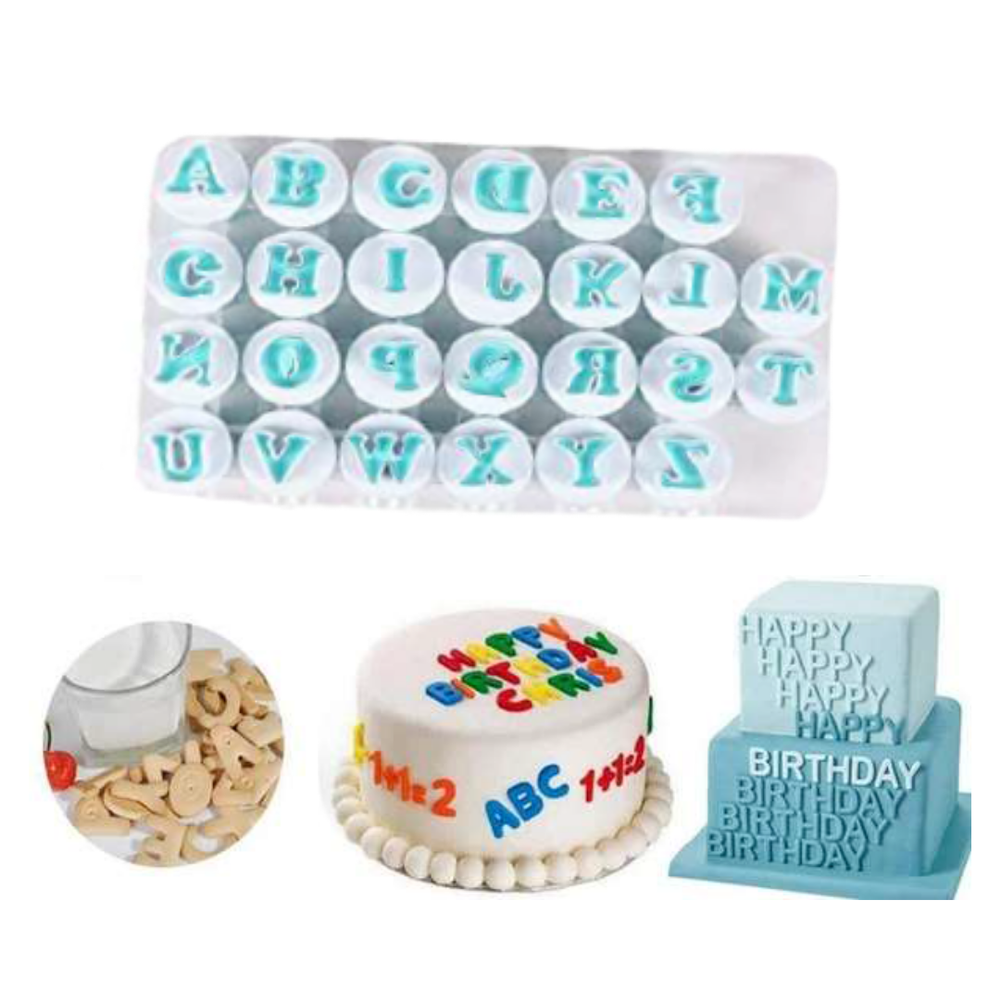 Blue and white Plastic ABC Plunger Set, For Bakery
