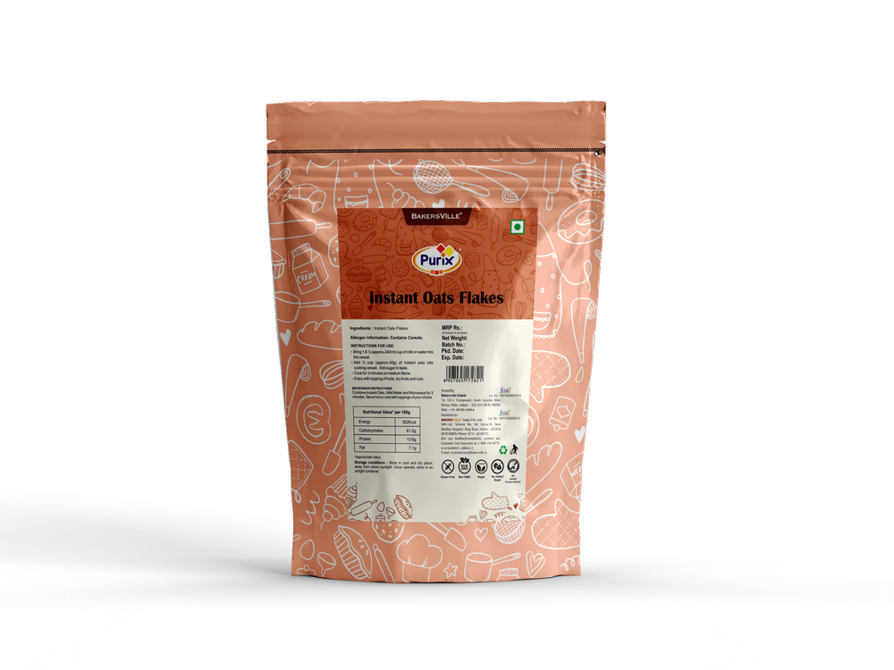 PURIX OFFWHITE OATS FLAKES, Organic