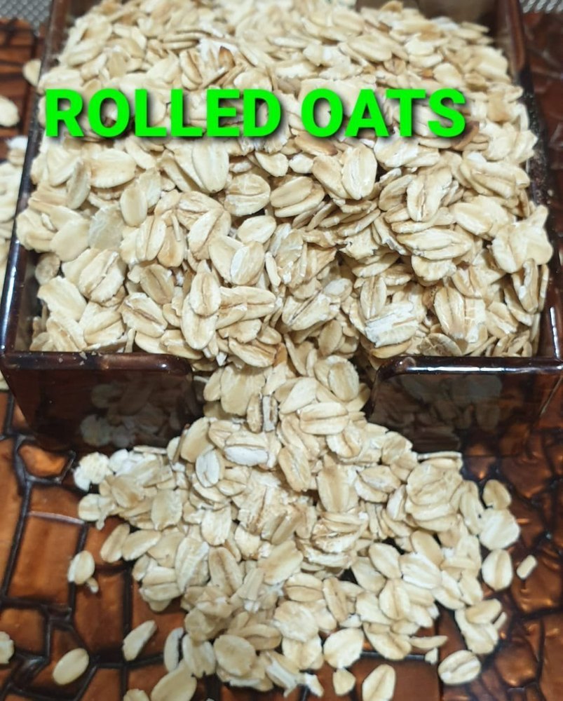 Indian Yellow Rolled Oats Flakes Jumbo Oats, Packaging Type: Plastic Bag, High in Protein