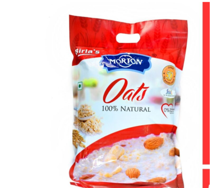 Morton Yellow Instant Oats Flakes, High in Protein