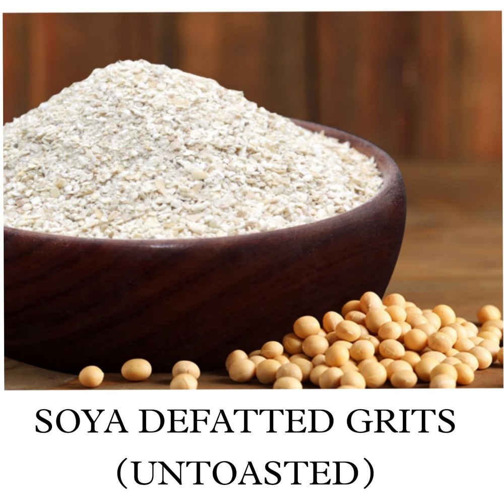 Aksh Defatted Soya Grits Untoasted, High in Protein