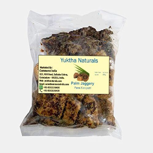Yuktha Naturals Palm Jaggery (Pana Karupatti) - 500 Gm, Shape: Round, Organic