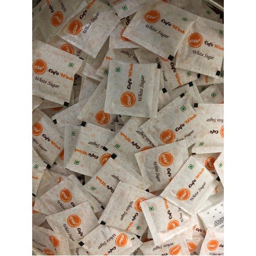 Customized White Sugar Sachets, For Restaurant, Size: 5 Gm