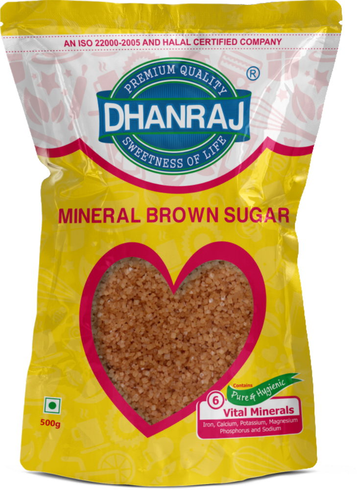 DHANRAJ Mineral Brown Sugar, Granules, Packaging Size: 500 G