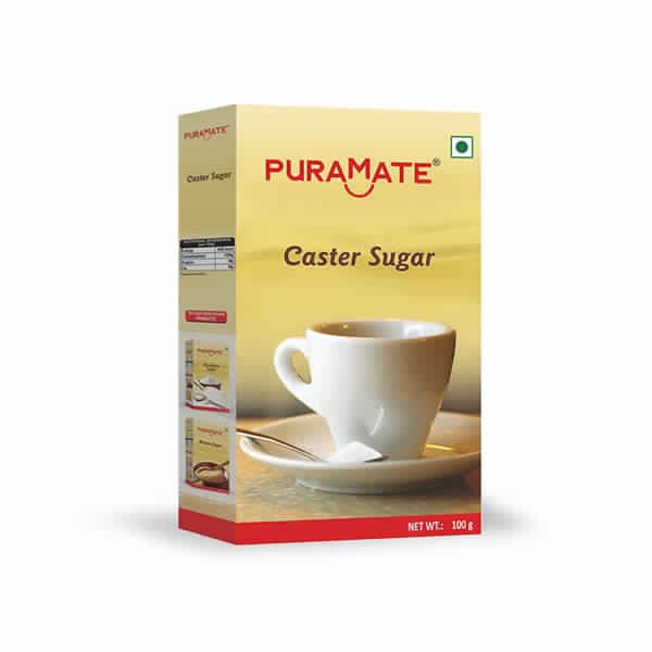 Puramate White Caster Sugar, Packaging Size: 100 Gram