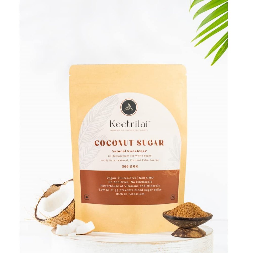 Brown Natural 300 gm Keetrilai Coconut Sap Sugar, Powder