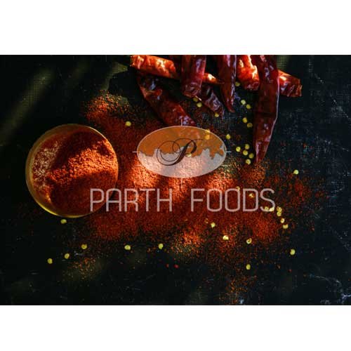 Parth Foods Red Chilli Powder, Packaging Size: 20 Kg & 25 Kg