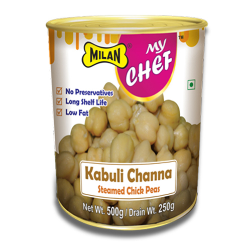 Milan My Chef Steamed Kabuli Chana, Packaging Type: Canned