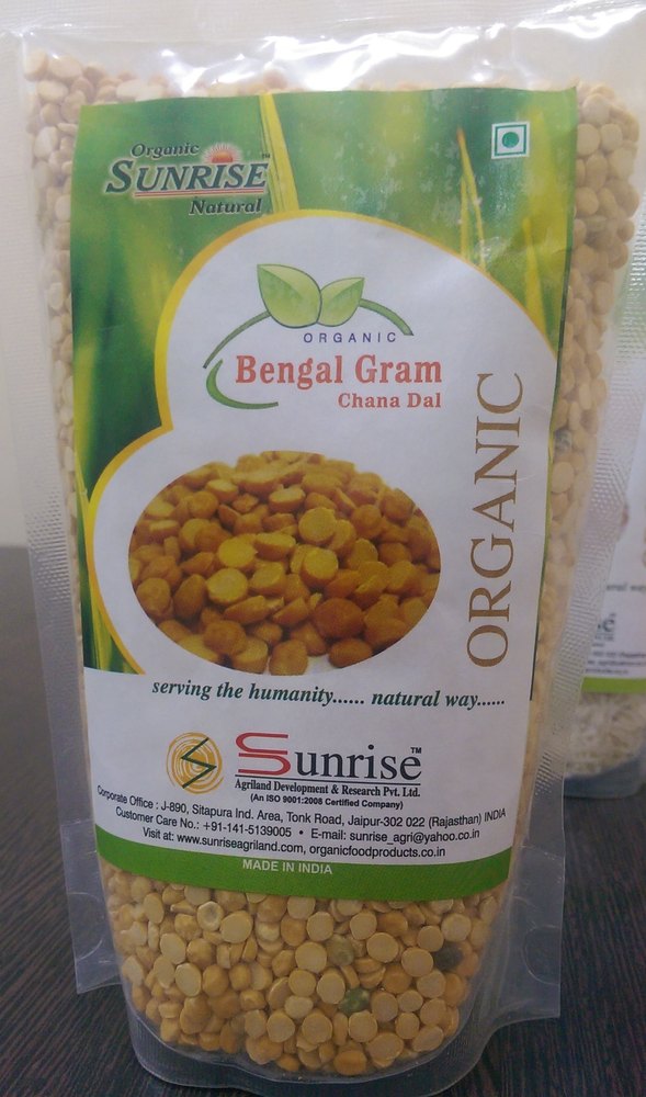 Sunrise Organic Bengal Gram, Packaging Size: 1 Kg, Cuisine: Indian