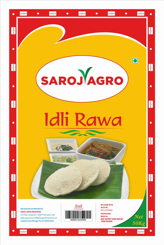 Saroj Agro Idli Rava, Packaging Type: PP Bag, Packaging Size: 50kg