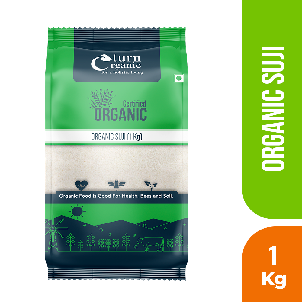 White 1kg Turn Organic Suji