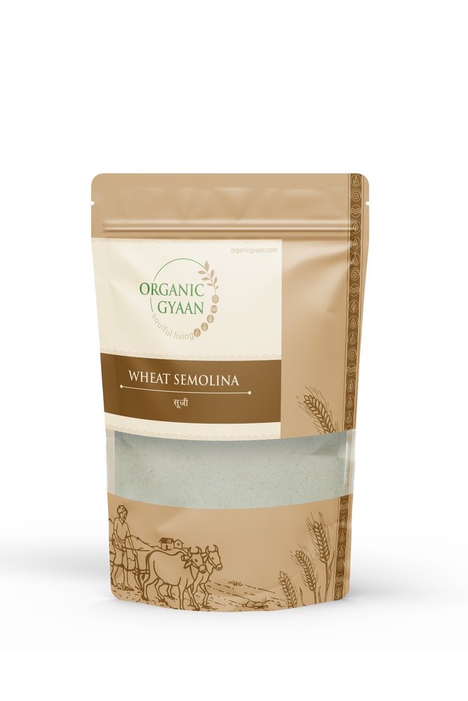 Organic Gyaan Wheat Semolina, 1Kg, Packaging Type: Packed