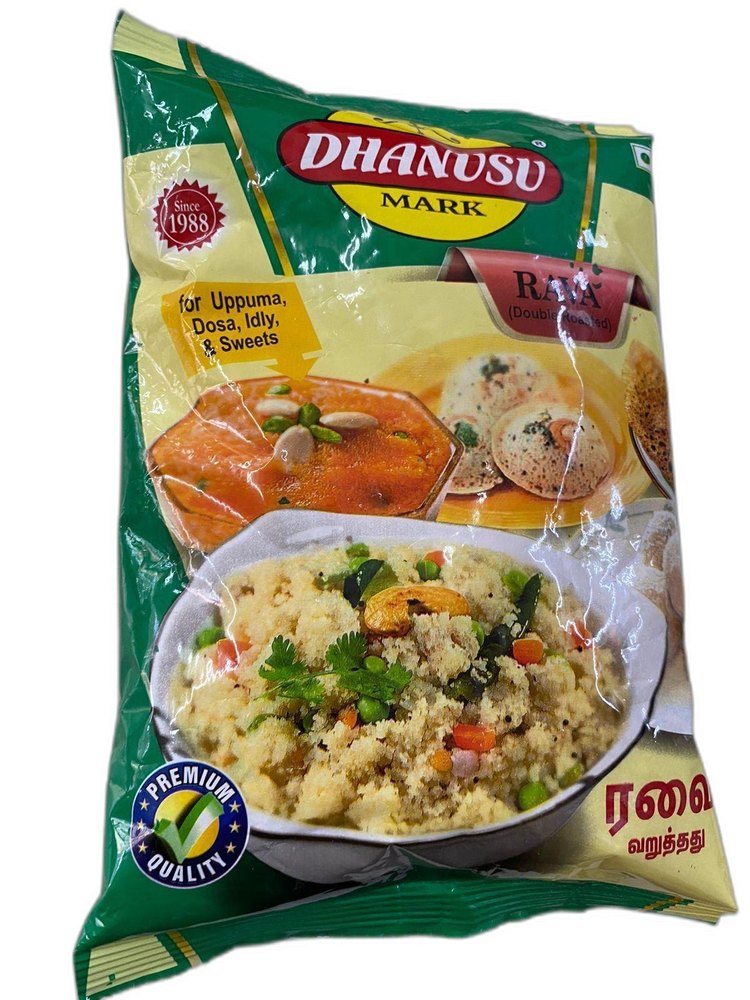 Indian Vegetarian 500G Dhanusu Organic Rava, Packaging Type: Packet