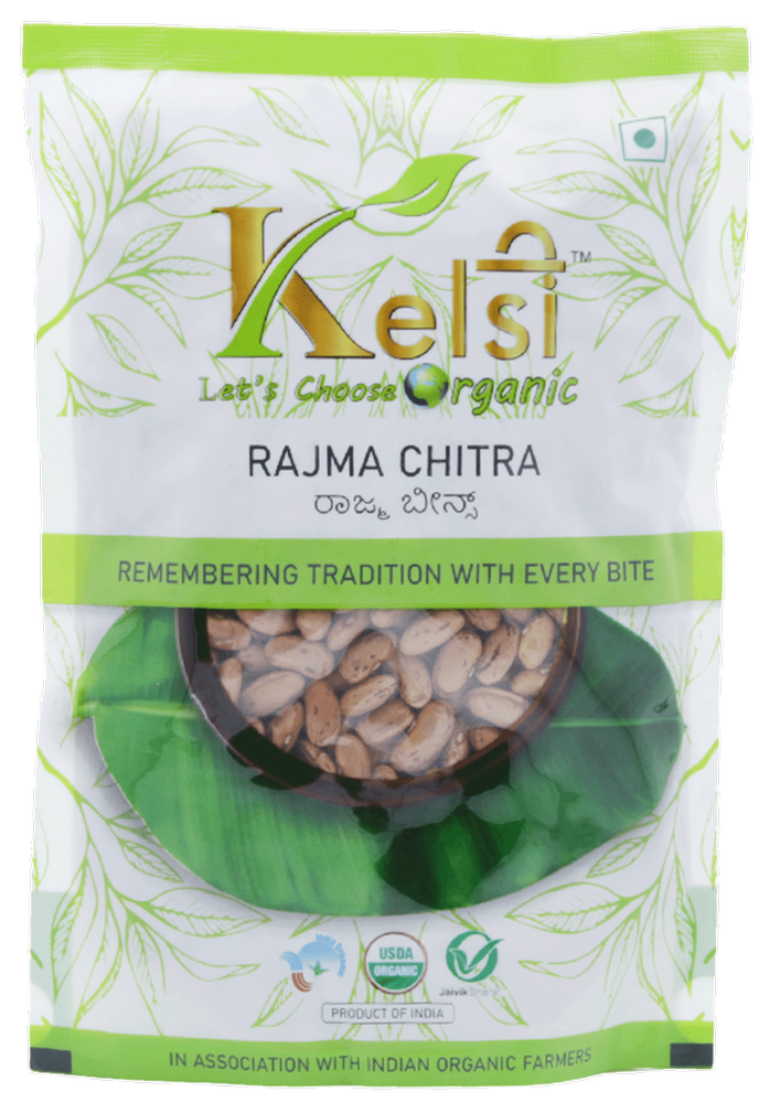 Kelsi Organic Rajma Chitra, Packaging Size: 500g