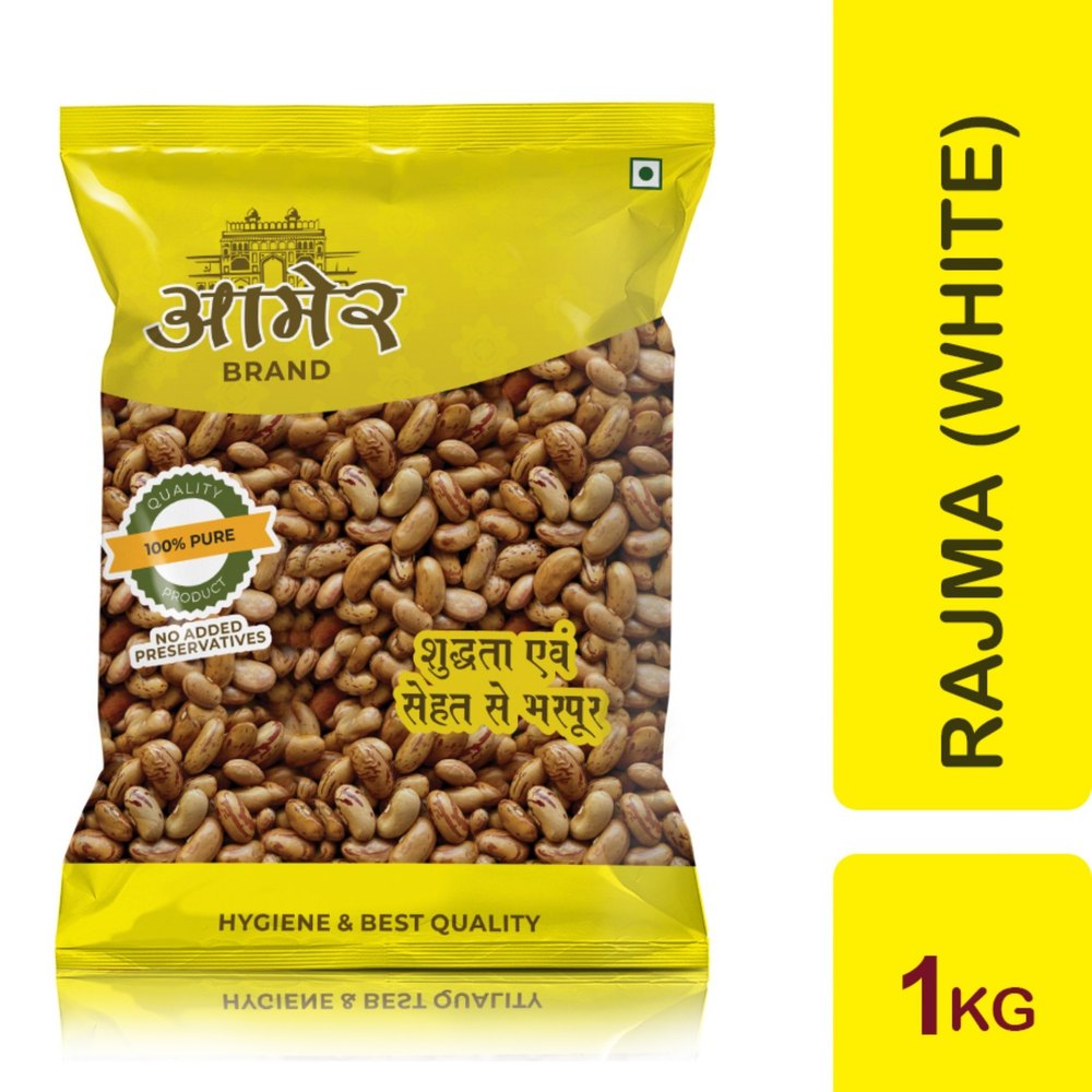 White Amer 1kg Rajma Chitra, Gluten Free