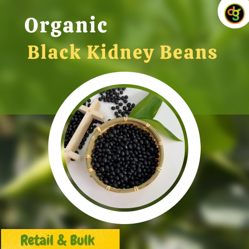 DG Dried Organic Black Kidney Beans, High in Protein