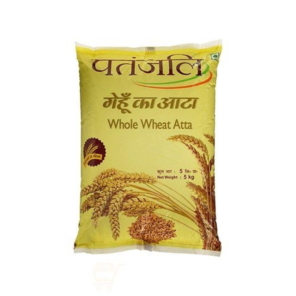 Indian Patanjali Whole Wheat Flour, For Cooking, Packaging Size: 5 Kg