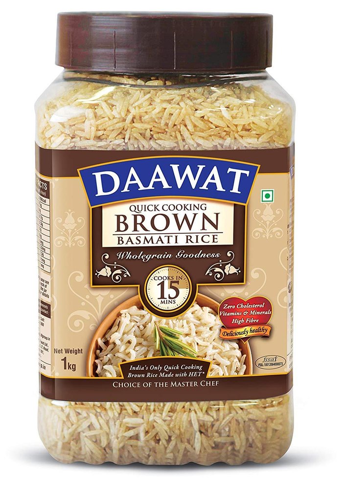 Daawat Brown Basmati Rice, Packaging Size :1kg