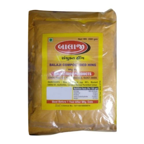 200gm Bala Ji Asafoetida Powder, Packaging Type: Packet