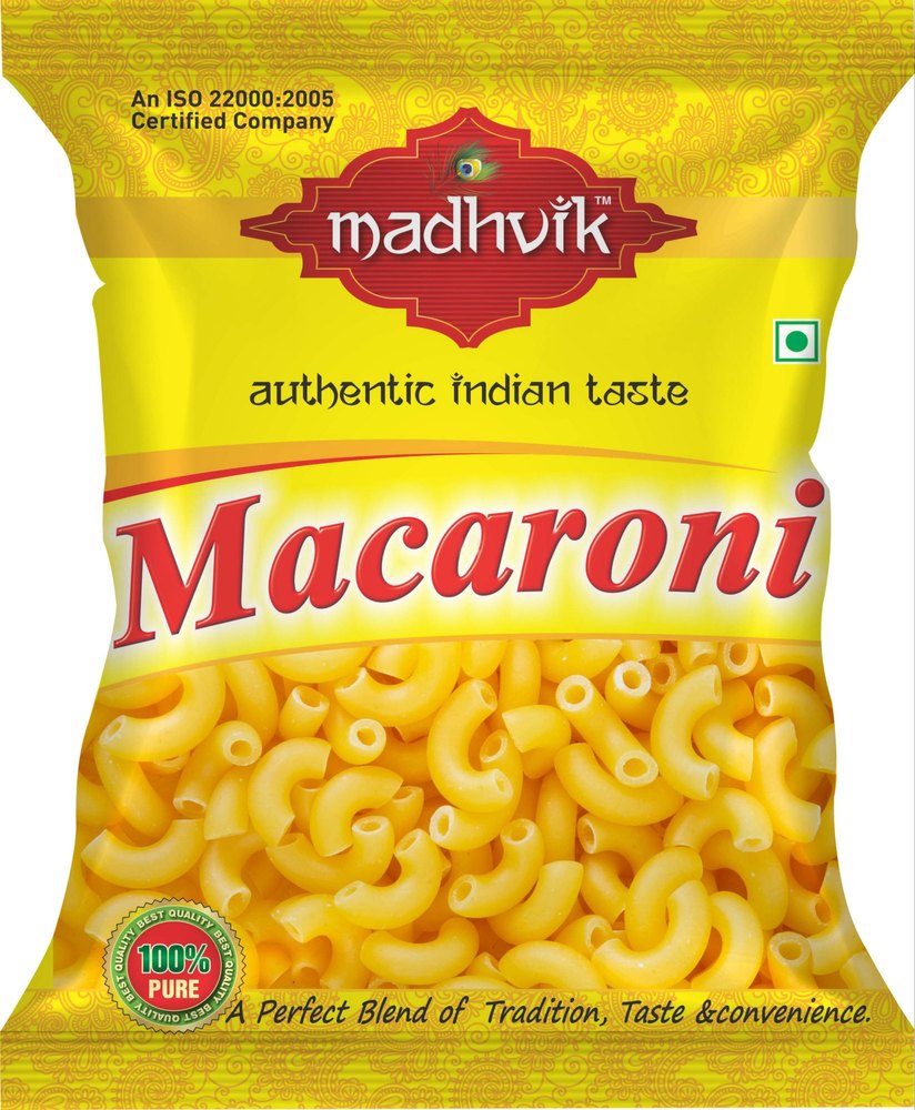 Madhvik Yellow Macaroni, Packaging Type: Packet