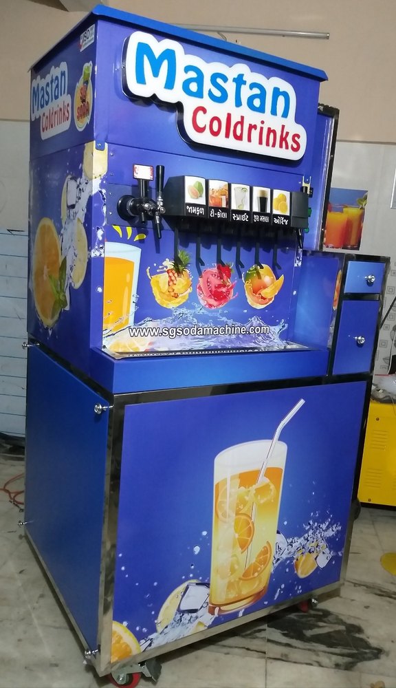 Sg soda Soda/Cold Drinks Push Cart Vending Machine, Model Name/Number: 6+2+1
