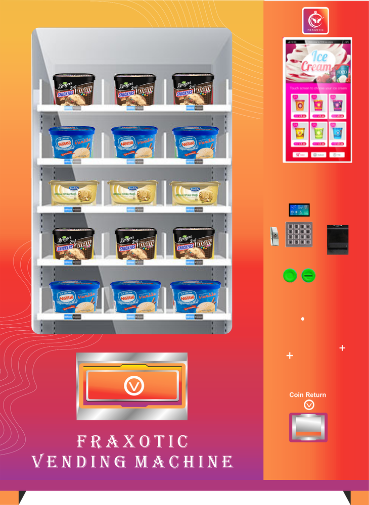 Automatic Fraxotic Frozen Food Vending Machine