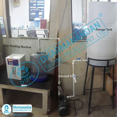 DTPPL Digital Coin Operated Water Vending Machine, Capacity: 500-1000l/Hour