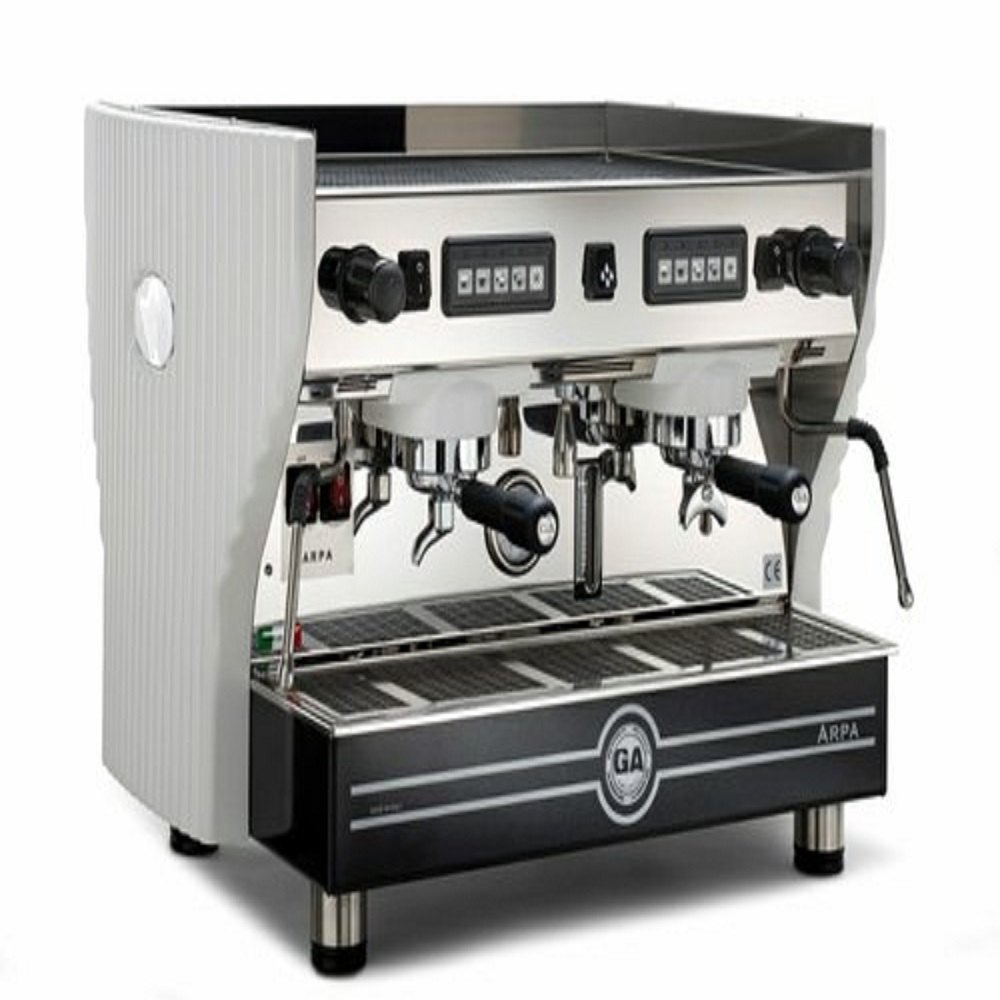 Stainless Steel Arpa Coffee Machine, Black and Silver