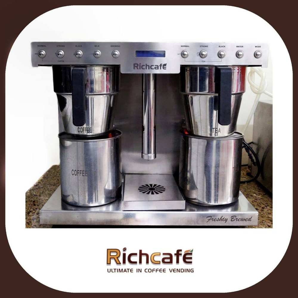 Automatic Filter Coffee Brewer, Serving Capacity: 100-200 cups per day, Black