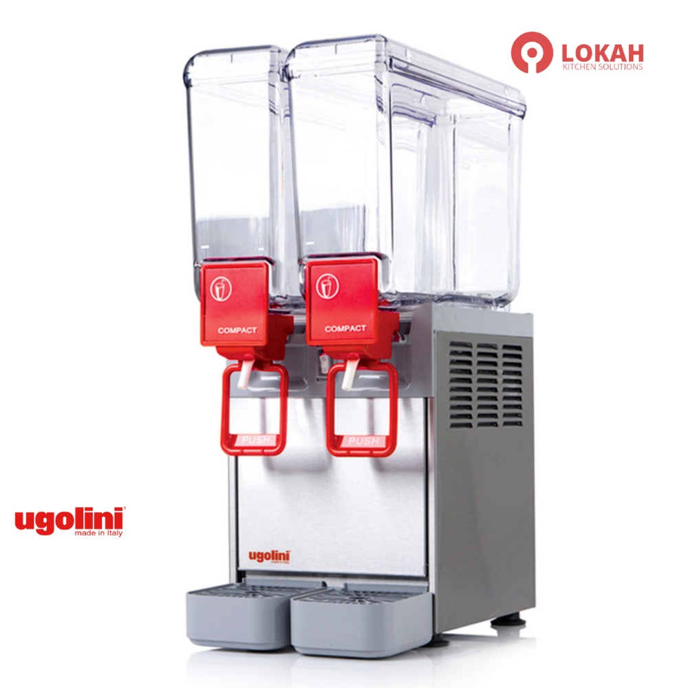 Silver Ugolini Slush Beverages Dispenser ARTIC COMPACT