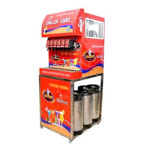 6 Flavour Soft Drink Dispenser, 220 V, Capacity: 2000 L Per Day