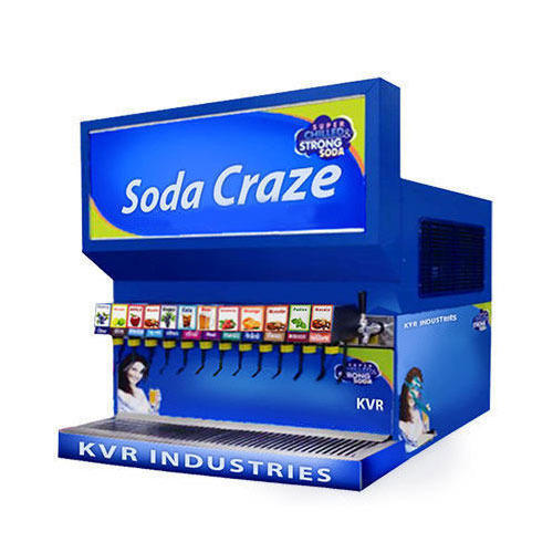 12 Flavor Soda Fountain Dispenser Machine, Capacity: 300 Liter Per Day