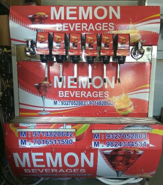 Red 6 Plus 2 Mobile Soda Fountain Dispenser Machine, Capacity: 600-700 L Per Day