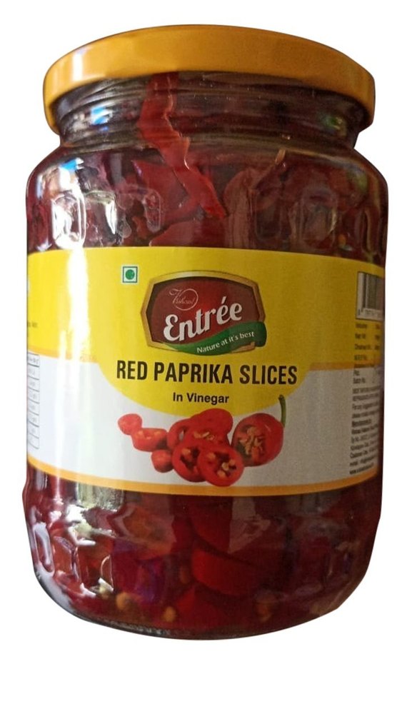 Spicy Entree Red Paprika Slices, Packaging Type: Glass Jar, Packaging Size: 1kg