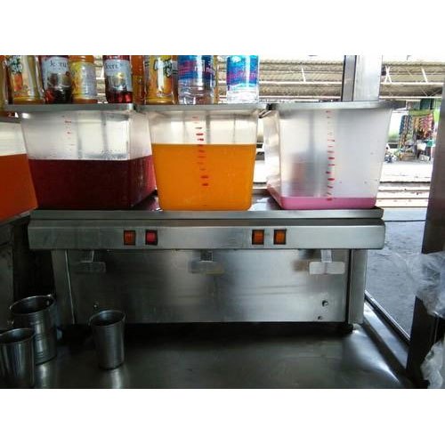 Ss Three Jar Juice Dispenser, Number Of Flavours: 3