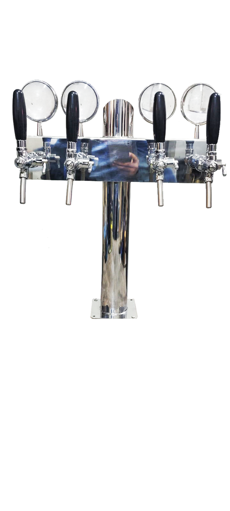 Stainless Steel Silver T Tower Box Type Chrome Finish