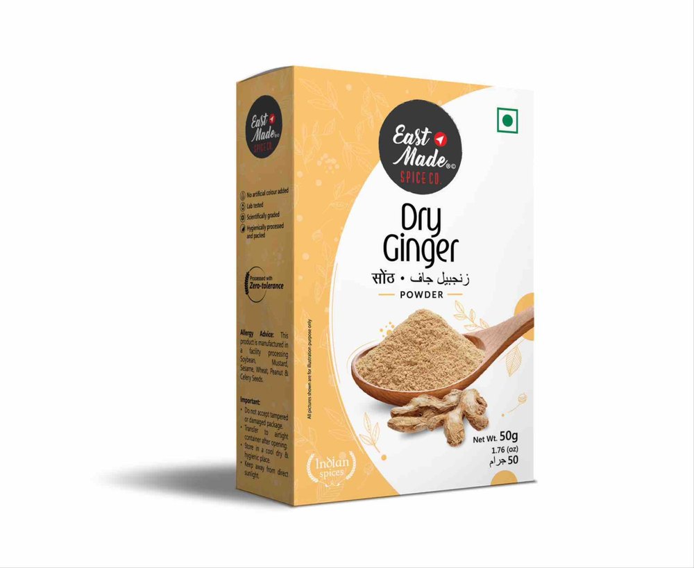 Spicy Eastmade Dry Ginger Powder, 6kg, Available, 500g and 1kg