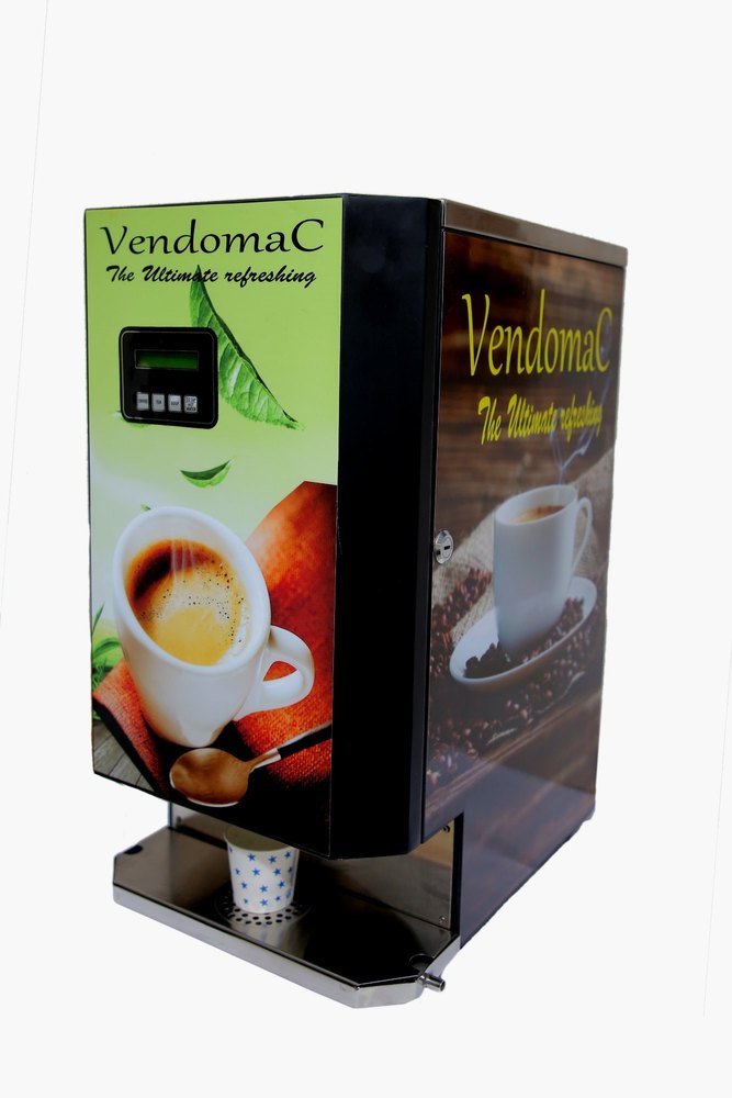 Vendomac Stainless Steel 3 Lane Vandomac Tea Coffee Soup Vending Machine