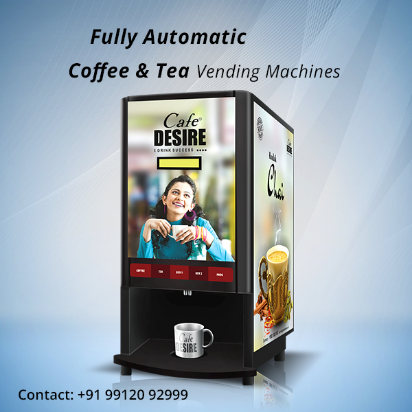 Cafe Desire Mild Steel COFFEE TEA MACHINE (4 LANE)