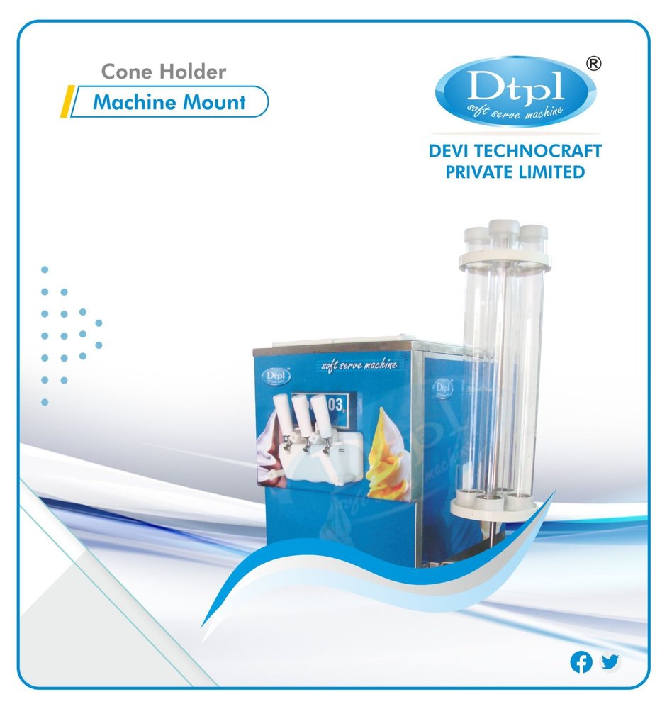 Ice Cream Cone Dispenser, Cylinder Capacity: None
