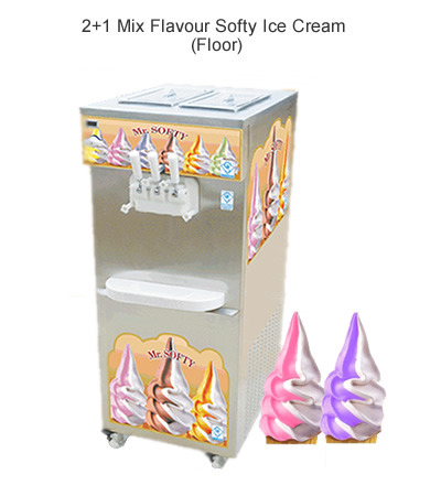 Mr. Softy Jumbo (Pump Series - Softy Ice Cream Machine), 51 + 51 Litres Per Hour, 8 Liters + 8 Litres