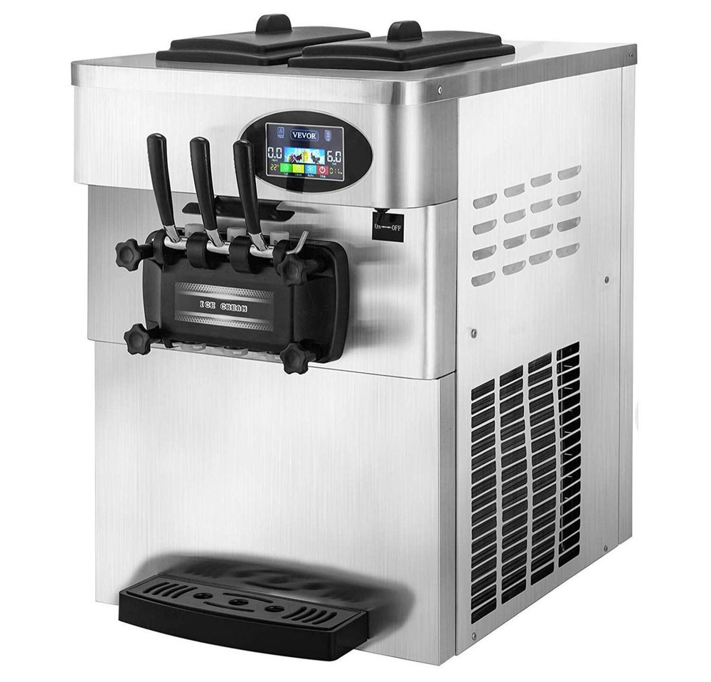Stainless Steel Single Door Ice Cream Dispencer, Storage Capacity: 100 L, Model Type: Table Top Model