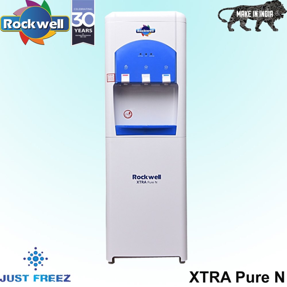 White, Blue Rockwell Xtra Pure N Water Dispenser, For Office, Warranty: 1 Year