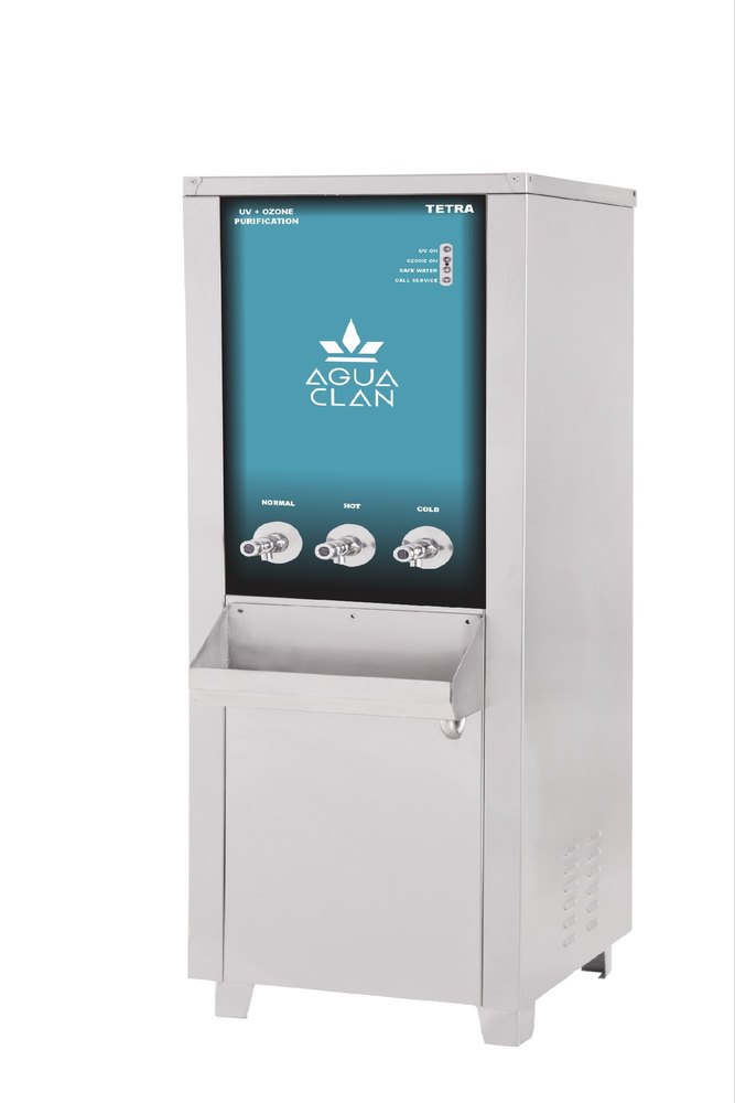 Stainless Steel Ozone Cold Water Purifier, Capacity: 80 L