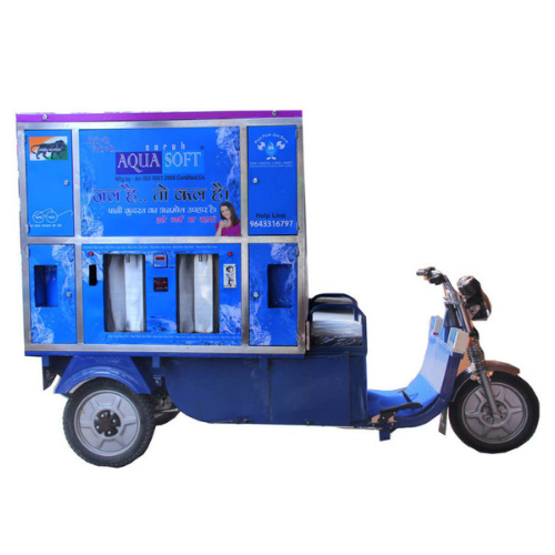 Aquasoft Blue E-Mobile Water Vending Machine, Water Storage Capacity: 250 L
